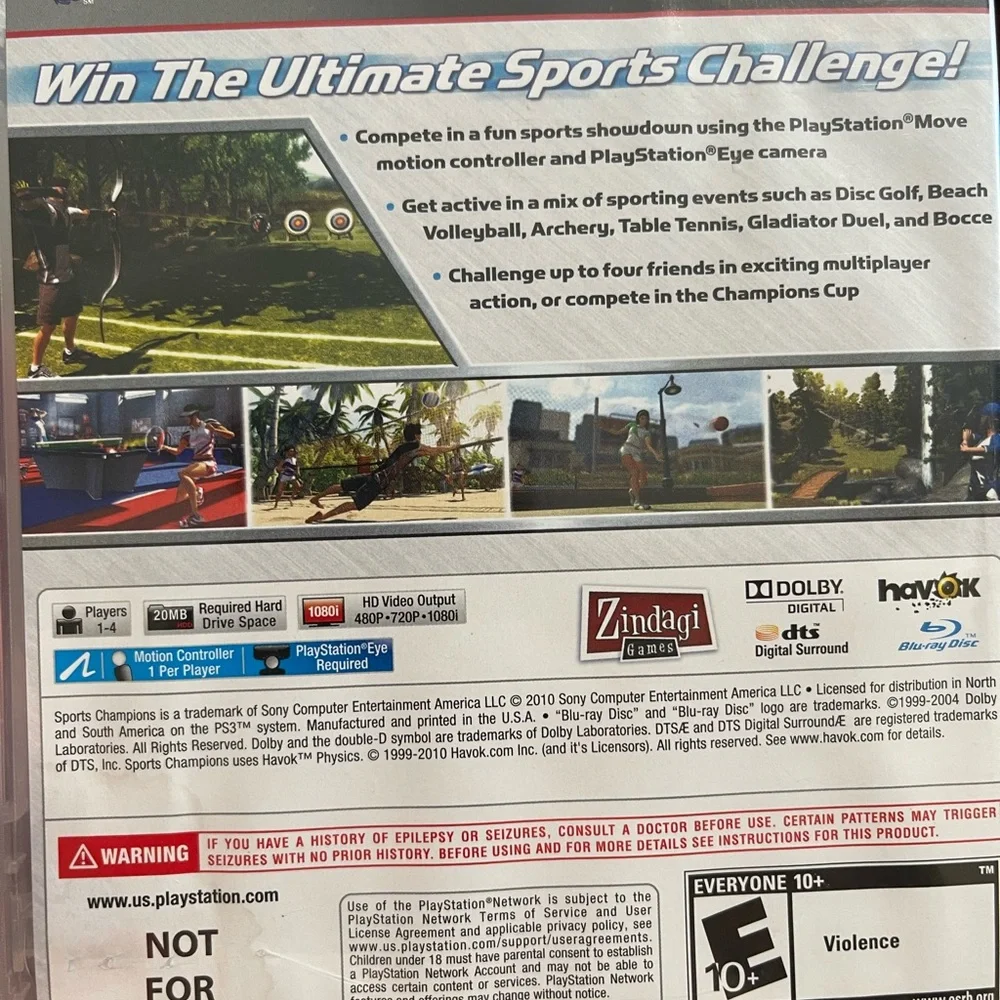 PS3 sports champions‎ Video Game